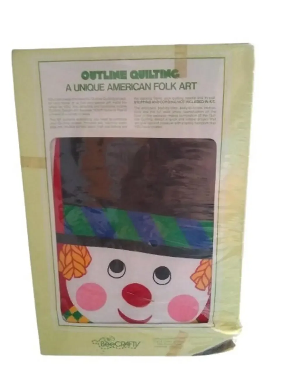 Beecrafty Snowman Stocking Outline Quilting Kit Style 1102 9